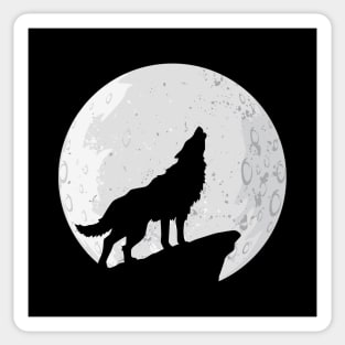 Wolf To The Moon Sticker